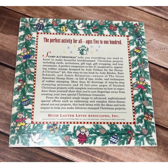 Stamp A Christmas Book Paperback By JUDY RITCHIE CHRISTMAS CRAFTS FOR ALL AGES - Picture 3 of 8